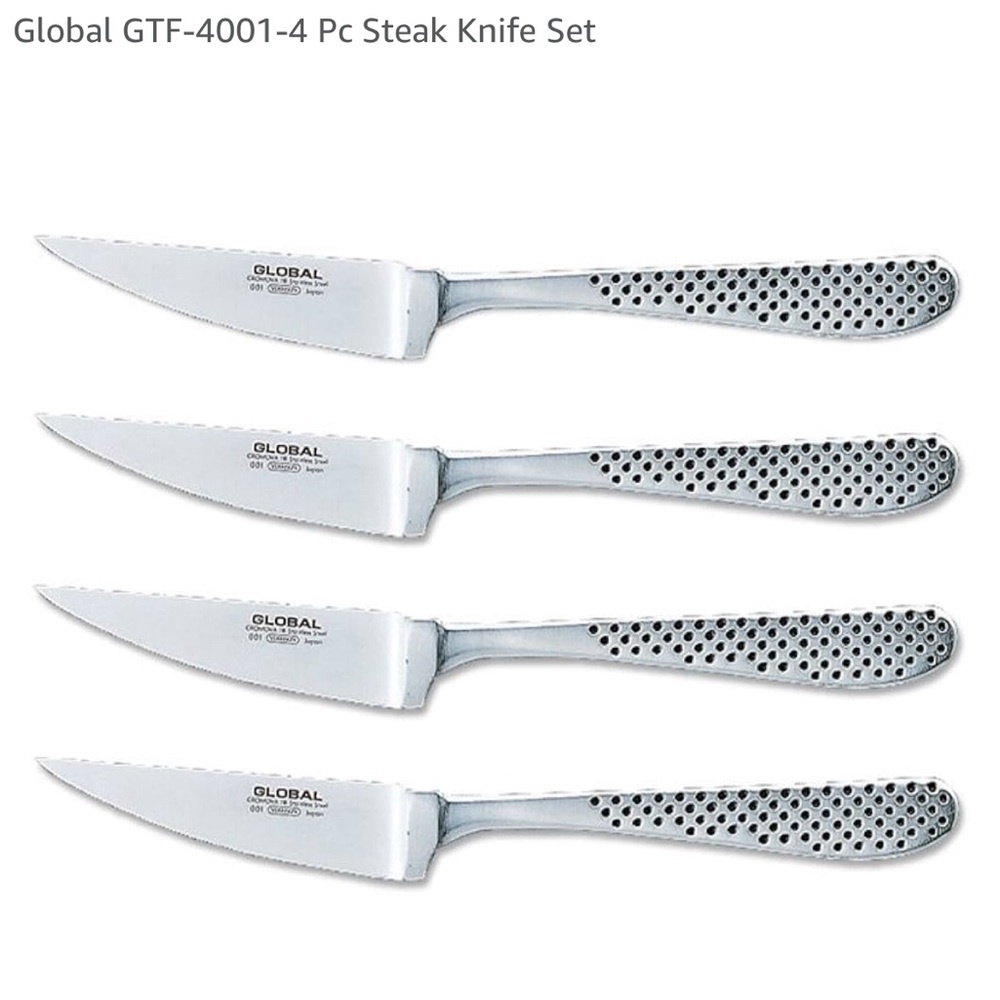 NIB 3 sets of Global Cromova GTF-4001 - 4-Piece Knife Set - 12 total